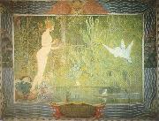 Carl Larsson Venus and Thumbelina painting